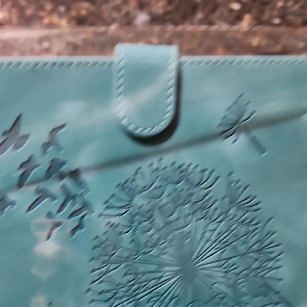 Elegant Teal Dandelion Tablet Cover 11 In.